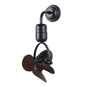 16英寸天花板和墙壁2合1 3叶片封闭式小房间空气笼转角吊扇，带5个Sppeds遥控器 - Product Image 4