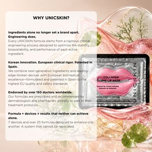 UNICCOLLAGEN VOLUME LIP MASK 5X1 PATCHS - แผ่นคอลลาเจนเพื่อริมฝีปากอวบอิ่มและชุ่มชื้น - Product Image 3