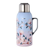 PINKAH NOUVEAU 1200ML 40OZ Carafe isotherme en acier inoxydable à double paroi anti-fuite avec infuseur 24h