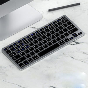 Clavier sans fil Bluetooth fin, espagnol, rechargeable, clavier Bluetooth classique pour iPad NZ - Product Image 1