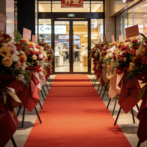 <span class=keywords><strong>Tappeto</strong></span> Antiscivolo Monouso 100% Poliestere <span class=keywords><strong>Rosso</strong></span> Liscio per Esposizioni, <span class=keywords><strong>Tappeto</strong></span> <span class=keywords><strong>a</strong></span> Pelo Corto Agugliato per Eventi e Matrimoni dalla Fabbrica Cinese - Product Image 2