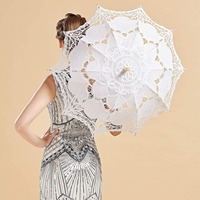 Parasols en dentelle Battenberg Poeticexist, broderie romantique Jadeshay, cadeau de mariage, photographie vintage, plage, cérémonie de mariage manuelle
