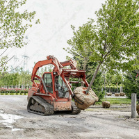 Pince à racines hydraulique pour mini-chargeuse, accessoire de transplanteur d'arbres, pince de manutention pour pépinière