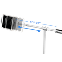 Supports de tablette pc support de sol à col de cygne numérique réglable en hauteur pour iPad 2/3