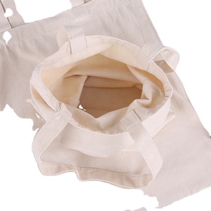 Wholesale Custom Print Logo Eco-friendly Durable Reusable Promotional Printed Shopping <b>Bags</b> <b>Plain</b> White Cotton Canvas <b>Bag</b> - Product Image 5