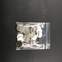 Pochette Ziplock en LDPE pour pièces de monnaie, argent, or, lingots, numismatiques, pierres précieuses, timbres, cartes, reçus, artisanat, avec trou de suspension, pochette pour photos, classeur