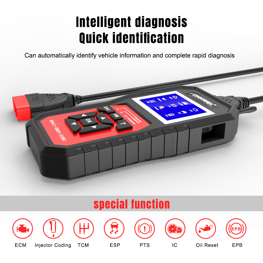 KONNWEI KW460 Full Function OBD Diagnostic Scanner for