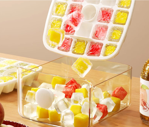 48 lưới Báo Chí loại hai lớp công suất lớn dễ dàng để demold <span class=keywords><strong>Ice</strong></span> <span class=keywords><strong>Cube</strong></span> khuôn <span class=keywords><strong>Ice</strong></span> Maker Máy <span class=keywords><strong>Ice</strong></span> <span class=keywords><strong>Cube</strong></span> khay với lưu trữ trường hợp - Product Image 5