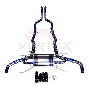Tuyau d'échappement à valve en titane bleu à haut débit Vortex pour Aston Martin Rapide 6.0 V12, sonorité sportive profonde, kit de réglage sans drone inclus - Product Image 1