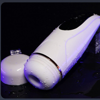 Pompe à pénis pour homme - Jouets sexuels masculins avec pompe à vide améliorée, 9 fonctions de poussée, rotation, vibration, succion et léchage