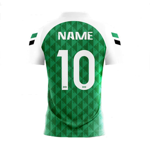 Nuovo arrivo maglia da calcio generica di alta qualità per il produttore di maglie da calcio con il fornitore all'ingrosso a buon mercato bianco e <span class=keywords><strong>verde</strong></span> maglia da calcio - Product Image 5