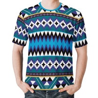 Imprimer à la demande Africain Tribal Kente Imprimer Vêtements Fabricants Mode 2021 Personnalisé Hommes Polyester Spandex O Cou T-shirt