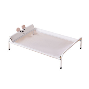 Хит продаж: Портативная складная дорожная кровать-манеж для животных с милым мультяшным дизайном (медведь/собака), приподнятая лежанка для использования в помещении и на улице - Product Image 1