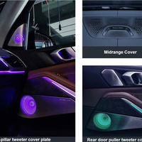 Kit de actualización de cubierta de altavoz con luz ambiental cubierta de altavoz de Tweeter de puerta de 64 colores para Bmw G05 G07 New X5 X7 Series