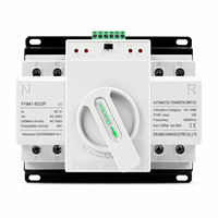 Interruptor de Transferencia Automática de Doble Alimentación 63A AC220V, Conmutación Rápida ATS con Protección Contra Sobrecarga