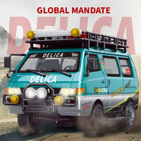 Voiture RC Delica Van 2.4G RTR Mini 2WD entièrement proportionnelle 1:24 avec moteur 130S et servo 9g, modèle tout-terrain