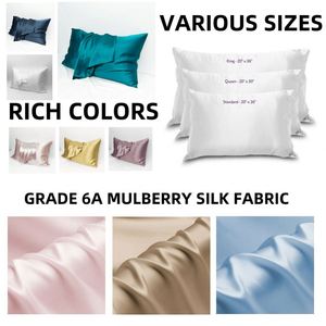 Taie d'oreiller 100 % soie de mûrier pure, confortable, disponible en différentes couleurs – Fournisseur d'usine - Product Image 4