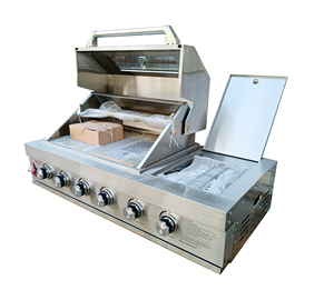 <span class=keywords><strong>Barbecue</strong></span> de cuisine professionnel commercial en acier inoxydable SS304 pour l'extérieur, armoire de cuisine, <span class=keywords><strong>prix</strong></span> bas, grilles à gaz pour fêtes - Product Image 1