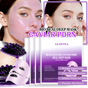 Mascarilla Facial Profunda de Colágeno Bio Coreano con <span class=keywords><strong>Caviar</strong></span> y PDRN, 4 Unidades, Lifting, Delicada, Hidratante, Antiarrugas, para el Cuidado Facial - Product Image 1