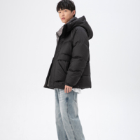 Nouvelle veste d'hiver pour homme avec capuche amovible, en duvet, style puffy