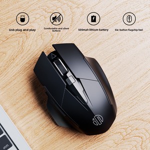 Ratón Inalámbrico <span class=keywords><strong>INPHIC</strong></span> F1 2.4G, Ergonómico, Silencioso, con Botones de Clic Silenciosos, Fotoeléctrico - Product Image 2