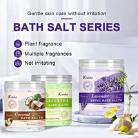 Sel de Bain 350g à l'Extrait Végétal Hydratant et Nourrissant pour Spa, Bain Relaxant Coco, Escargot, Amande, Gingembre, Lavande, Soin Non Irritant pour la Peau