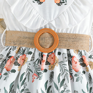 Vestido para Niñas de 4 a 8 Años, Diseño Exquisito, Vestido Floral con Volantes para Fiesta Elegante, Vestido de Moda - Product Image 5