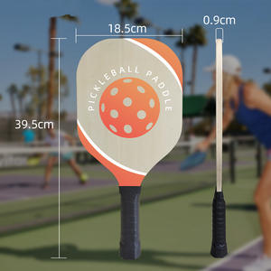 Raquette de pickleball en bois de peuplier personnalisable AA en vente chaude Logo à motif unique directement du fabricant - Product Image 1