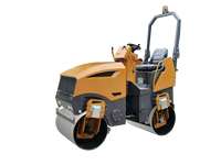 Livraison gratuite, rouleau compacteur vibratoire à double tambour en acier 2T, CE