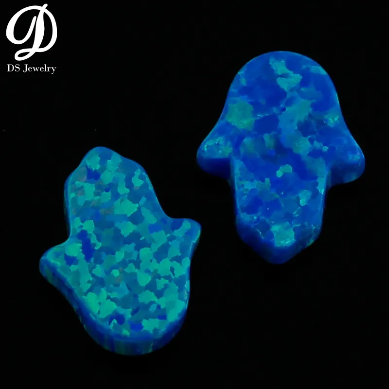 China factory wholesale 11*13mm blue Opal Hamsa Hand