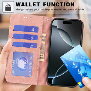 Étuis de téléphone portable en cuir avec béquille à rabat magnétique personnalisée pour <span class=keywords><strong>Xiaomi</strong></span> Poco M7 15 Pro Civi 14T 13 - Product Image 2