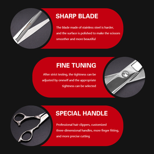 <span class=keywords><strong>Forbici</strong></span> da Parrucchiere Professionali in Acciaio Inossidabile 4Cr13 da 6/7/8/9 Pollici <span class=keywords><strong>per</strong></span> Sfoltire i Capelli, <span class=keywords><strong>per</strong></span> Saloni e Barbieri - Product Image 5