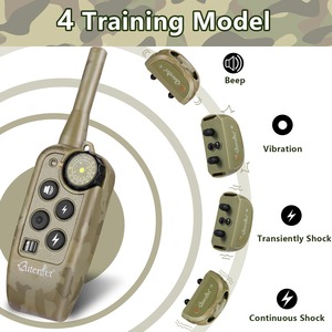<span class=keywords><strong>Collar</strong></span> de Adiestramiento para Perros Eléctrico de 1000m con Control Remoto, <span class=keywords><strong>Collar</strong></span> Antiladridos Recargable, Impermeable, con Vibración y Sonido - Product Image 4