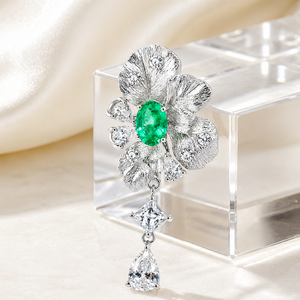 Pendentif de fiançailles UM Jewelry en argent 925 avec saphir cultivé et zircon, idéal pour le quotidien, un cadeau d'anniversaire de mariage - Product Image 3
