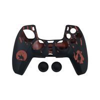 Housse de protection anti-rayures en silicone souple avec 2 capuchons de joystick, poignée antidérapante confortable pour manette PS5 DualSense