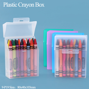 Sunshing rõ ràng nhựa Stacker Crayon lưu trữ Hộp bút chì bút chì <span class=keywords><strong>container</strong></span> Crayon hộp với bản lề nắp cho các trường học văn phòng Nguồn cung cấp - Product Image 2