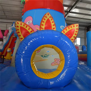 Château <span class=keywords><strong>gonflable</strong></span> <span class=keywords><strong>de</strong></span> jardin <span class=keywords><strong>de</strong></span> qualité en vente chaude avec toboggan, matériau PVC écologique, taille 14x7, château inspiré des dessins animés - Product Image 3