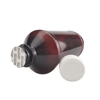 Bouteilles de médicaments en PET de 100 ml avec opercule en aluminium à induction, étanches à l'humidité et aux fuites, de qualité alimentaire, avec bouchon à vis de 28 mm, noir