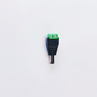 Connecteur d'alimentation mâle DC 5,5*2,1 mm en PVC, borne en bronze, connecteur BNC, vente en gros directe usine