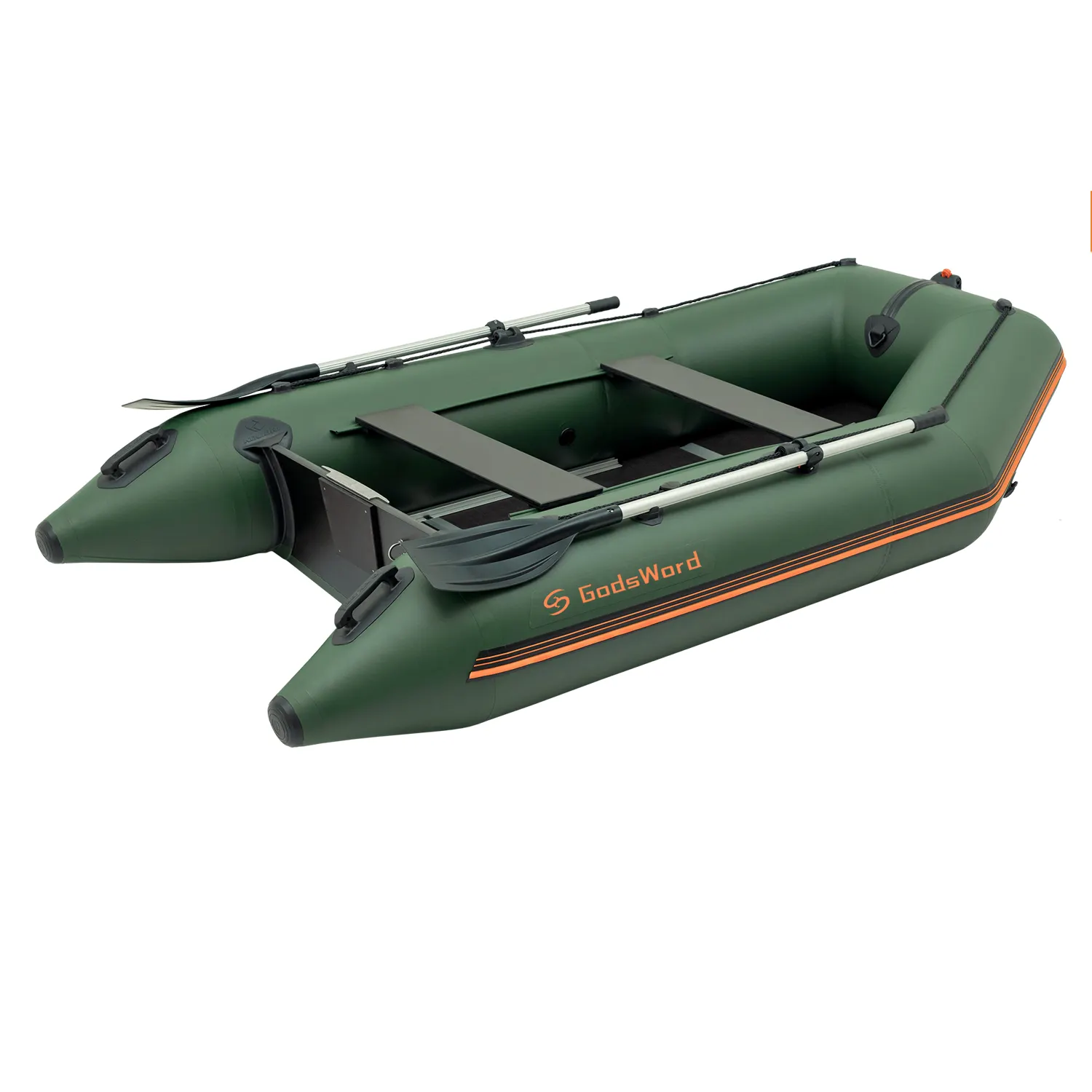 GodsWord tarzı açık şişme hava tekne 4 kişi balıkçılık kayık sal spor tekne kürekler ile yetişkinler için hava pompası taşıma çantası