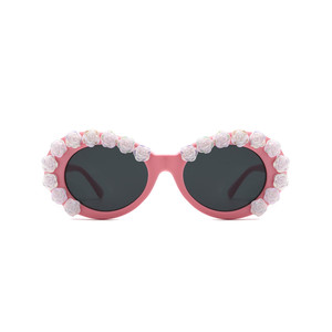 Lunettes de soleil ovales et rondes pour femmes Vystra - Style floral tendance - Product Image 5