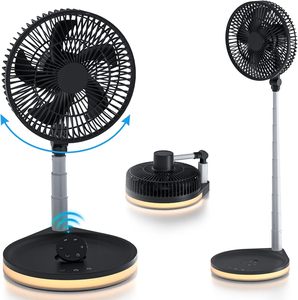 Hebron USB máy tính để bàn <span class=keywords><strong>Fan</strong></span> xách tay có thể sạc lại pin gấp Telescopic điện ngân hàng tầng cài đặt ngoài trời đèn ánh sáng <span class=keywords><strong>fan</strong></span> hâm mộ - Product Image 2