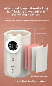 Chauffe-lait sans fil portable avec charge USB et veilleuse pour l'alimentation du bébé - Product Image 3