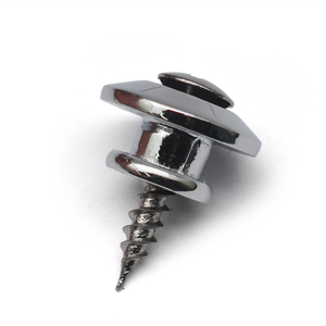 Hebilla Metálica <span class=keywords><strong>para</strong></span> Correa de <span class=keywords><strong>Guitarra</strong></span> 16x9, Botón de Correa, Cierre de Seguridad <span class=keywords><strong>para</strong></span> Correa de <span class=keywords><strong>Guitarra</strong></span>, Cromado - Product Image 1