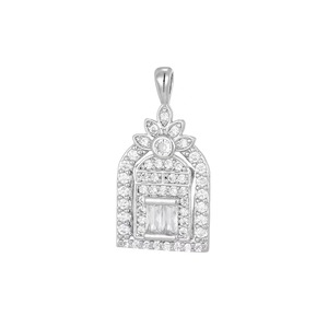 Pendentif Collier Zircon Happiness Gate 2026 Nouvelle Tendance Luxe Léger Petit Design pour Hommes et Femmes - Product Image 2