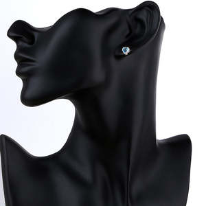 Pendientes de Corazón de Plata de Ley 925 con Circonita Cúbica Brillante, Joyería de Amor, Estilo Minimalista Ligero, Nueva Moda 2026 para Mujeres y Niñas - Product Image 4