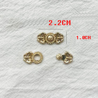 Bouton de vêtement en alliage de zinc orné de lotus, fabrication chinoise, écologique, pour costume Tang, robe Cheongsam, col, garniture de couture HANfu
