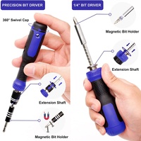 Juego de Destornilladores para Reparación Electrónica del Hogar de 190 Piezas, Mango de Plástico, Kit de Herramientas OEM para Reparación de Teléfonos Móviles, Computadoras, Juguetes y Gafas