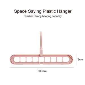 LINDON Space Savers Móc Treo Giá Phơi Đa Năng Gấp Nhiều Quần Áo Móc Treo Ma Thuật Sắp Xếp Bằng Nhựa - Product Image 2
