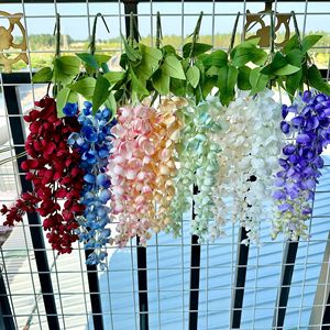 Flor Artificial de Ratán Multicolor para Colgar en la Pared, Decoración de Techo para Bodas, Decoración del Hogar - Product Image 5